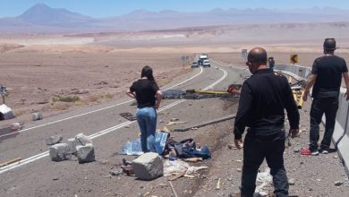 Photo of Camión desbarranca camino a San Pedro de Atacama, habría un herido