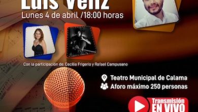 Photo of Con Gala Lírica de Luis Véliz continúa programa de aniversario de Calama