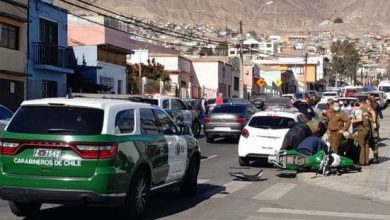 Photo of Motorista de carabineros herido tras colisión en procedimiento