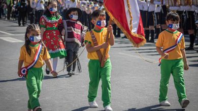 Photo of Escolares muestran gallardía en desfile por fiestas patrias