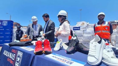 Photo of Aduanas detecta millonario contrabando de zapatillas falsificadas