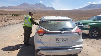 Photo of Carabineros frontera resguardan seguridad cerca del Lascar