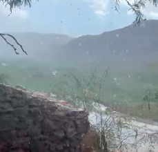 Photo of lluvia en interior de comuna de Calama