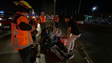 Photo of Un lesionado tras chocar auto con moto Delivery