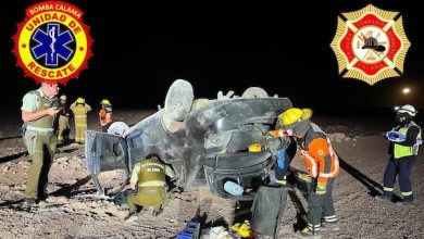 Photo of Un fallecido y un herido al volcar vehículo en ruta 23 a San Pedro de Atacama