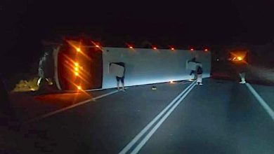 Photo of Bus San Andrés volcó en cuesta Camarones dejando varios heridos