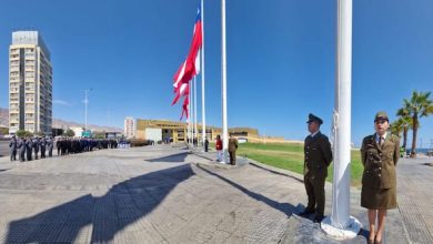 Photo of Carabineros Antofagasta inicia su aniversario con ceremonia en honor al pabellón nacional