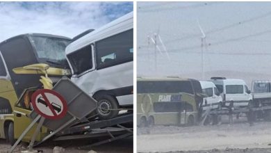 Photo of Colisión entre bus y camión deja varios heridos