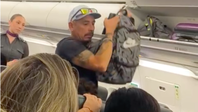 Photo of Pasajero de SkyAirline detenido por disturbios en vuelo Calama Santiago