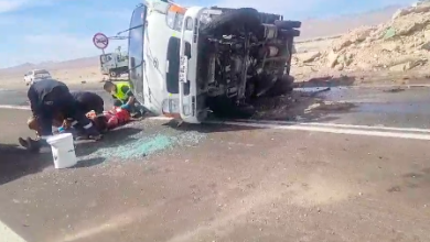 Photo of Grave accidente deja 4 heridos en ruta ch23 frente del Rescom