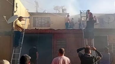 Photo of Gran incendio en Calama deja 7 viviendas dañadas