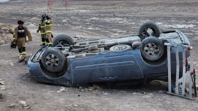 Photo of Volcamiento de vehículo en ruta 5 norte cerca María Elena deja a menor en riesgo vital