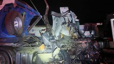 Photo of Brutal choque de camiones en la ruta 5 norte