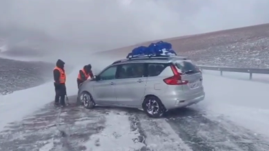 Photo of Fuerte viento y nieve afecta la ruta CH27 y cierran Jama