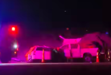 Photo of 2 fallecidos y un herido en colisión frontal de vehículos