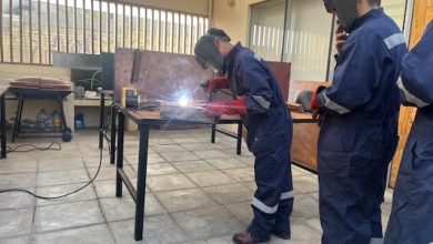 Photo of Jóvenes de reinserción juvenil que se encuentran cumpliendo sanción en el medio libre participan activamente de curso de soldadura