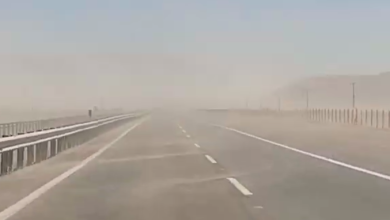 Photo of Fuerte contaminación por polvo en suspensión en la ruta 5 norte ex mina Mantos Blancos Capston Cooper