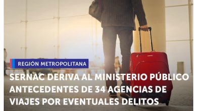 Photo of SERNAC DERIVÓ AL MINISTERIO PÚBLICO ANTECEDENTES DE 34 AGENCIAS DE VIAJES POR EVENTUALES DELITOS