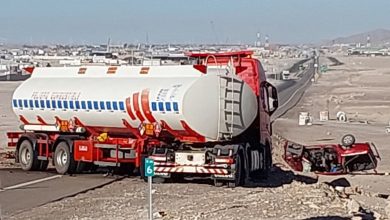 Photo of Grave accidente carretero entre camión boliviano cargado de combustible con vehículo menor