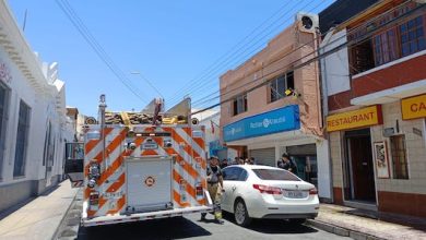 Photo of Incendio segundo piso de optica de calle Sotomayor entre Abaroa y Latorre