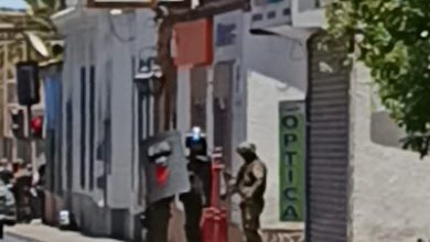 Photo of Fuerte operativo policial realizó carabineros en pleno centro de Calama por supuesta bomba