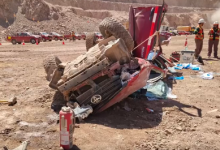 Photo of Dos mineros resultan heridos en grave accidente en Lomas Bayas