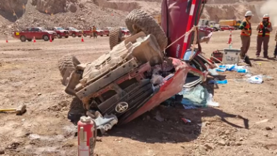 Photo of Dos mineros resultan heridos en grave accidente en Lomas Bayas