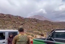 Photo of Volcan Lascar con leve erupción