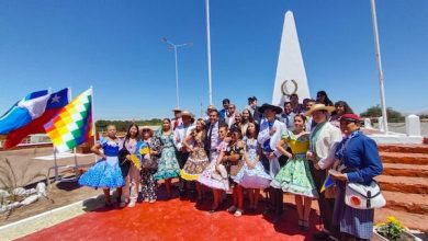 Photo of Con izamiento de la bandera de Chile y de Calama en el Vado de Topater Calama parte su aniversario 174