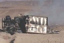Photo of Conductor muere calcinado tras volcar camión cargado de cigarrillos de contrabando