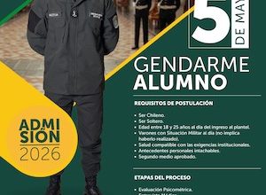 Photo of INICIA NUEVO PROCESO DE ADMISIÓN PARA GENDARMES ALUM-NOS 2026